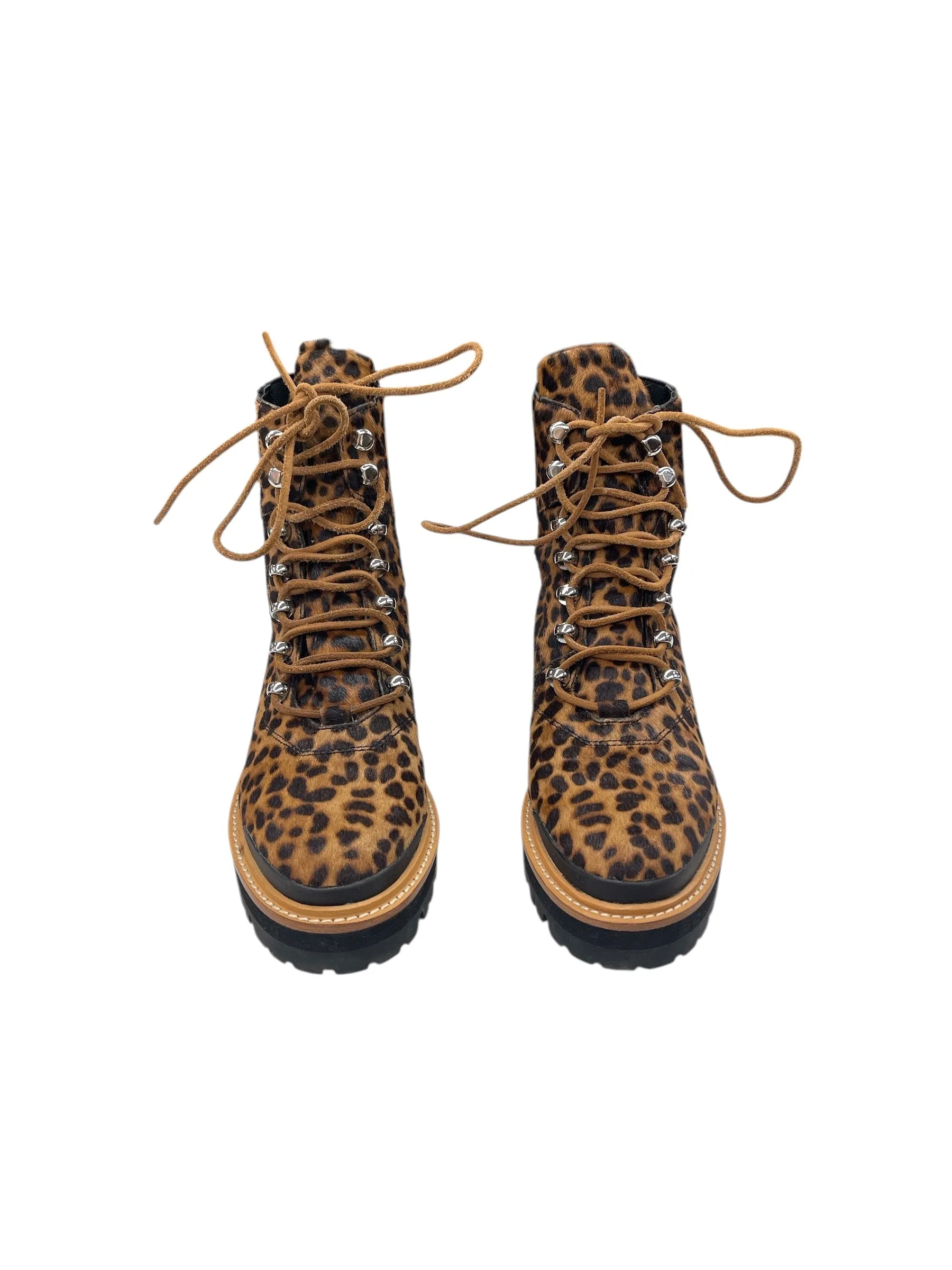 Boots Combat By Marc Fisher In Animal Print, Size: 7 Combat Boots With Blazer