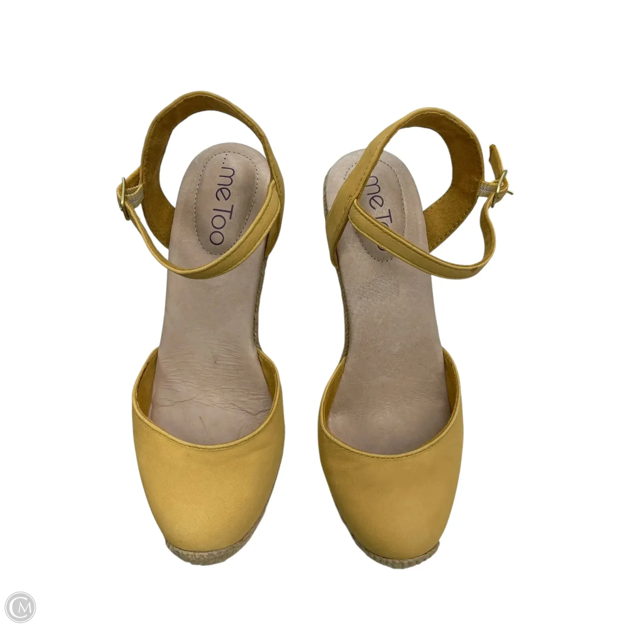High Heel Walking Shoes Heels Wedge By Me Too In Yellow, Size: 5.5