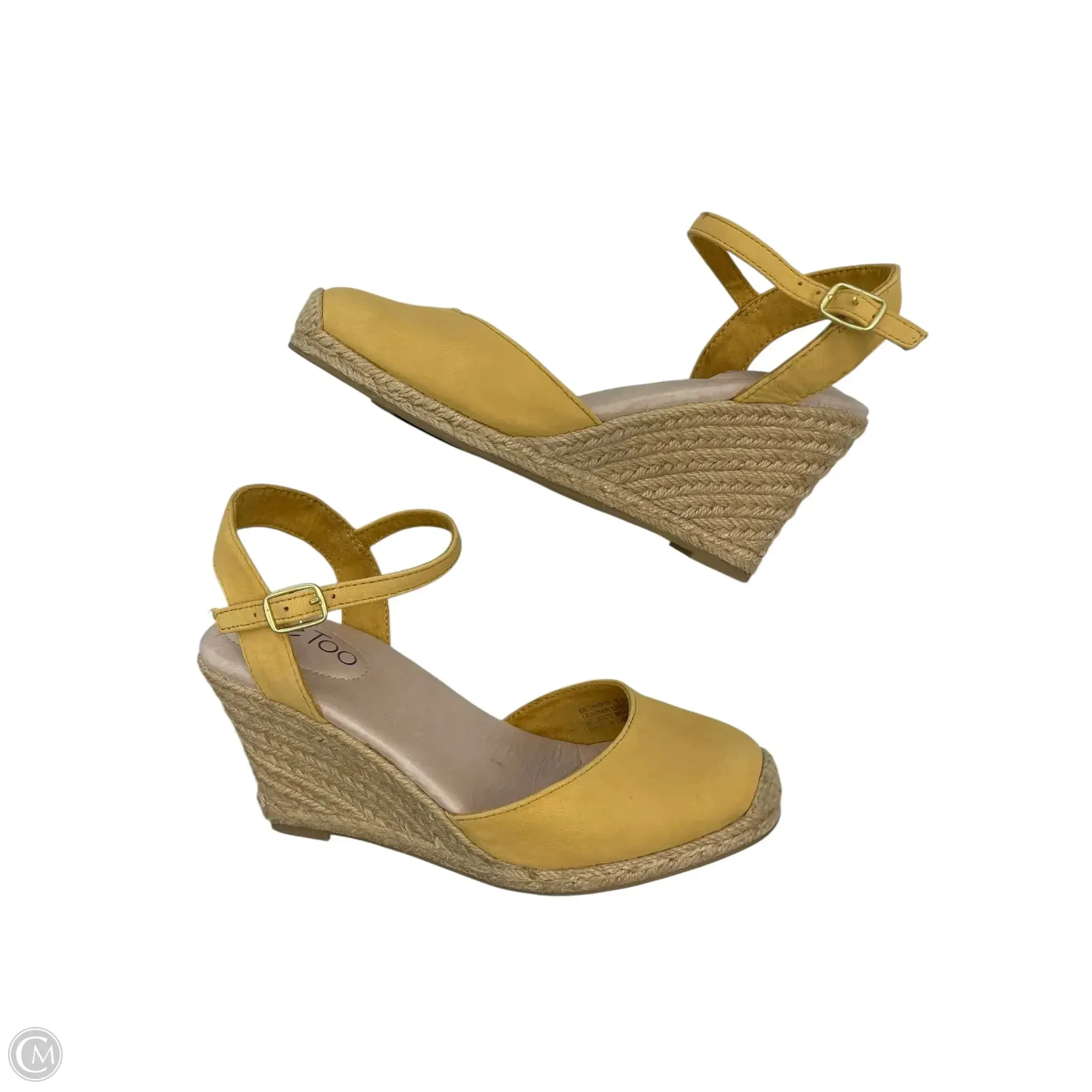Shoes Heels Wedge By Me Too In Yellow, Size: 5.5 Cute High Heels