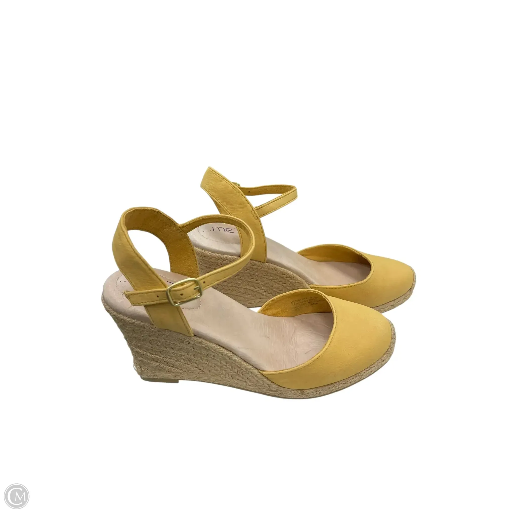 High Heel Shoe Tape Dispenser Shoes Heels Wedge By Me Too In Yellow, Size: 5.5