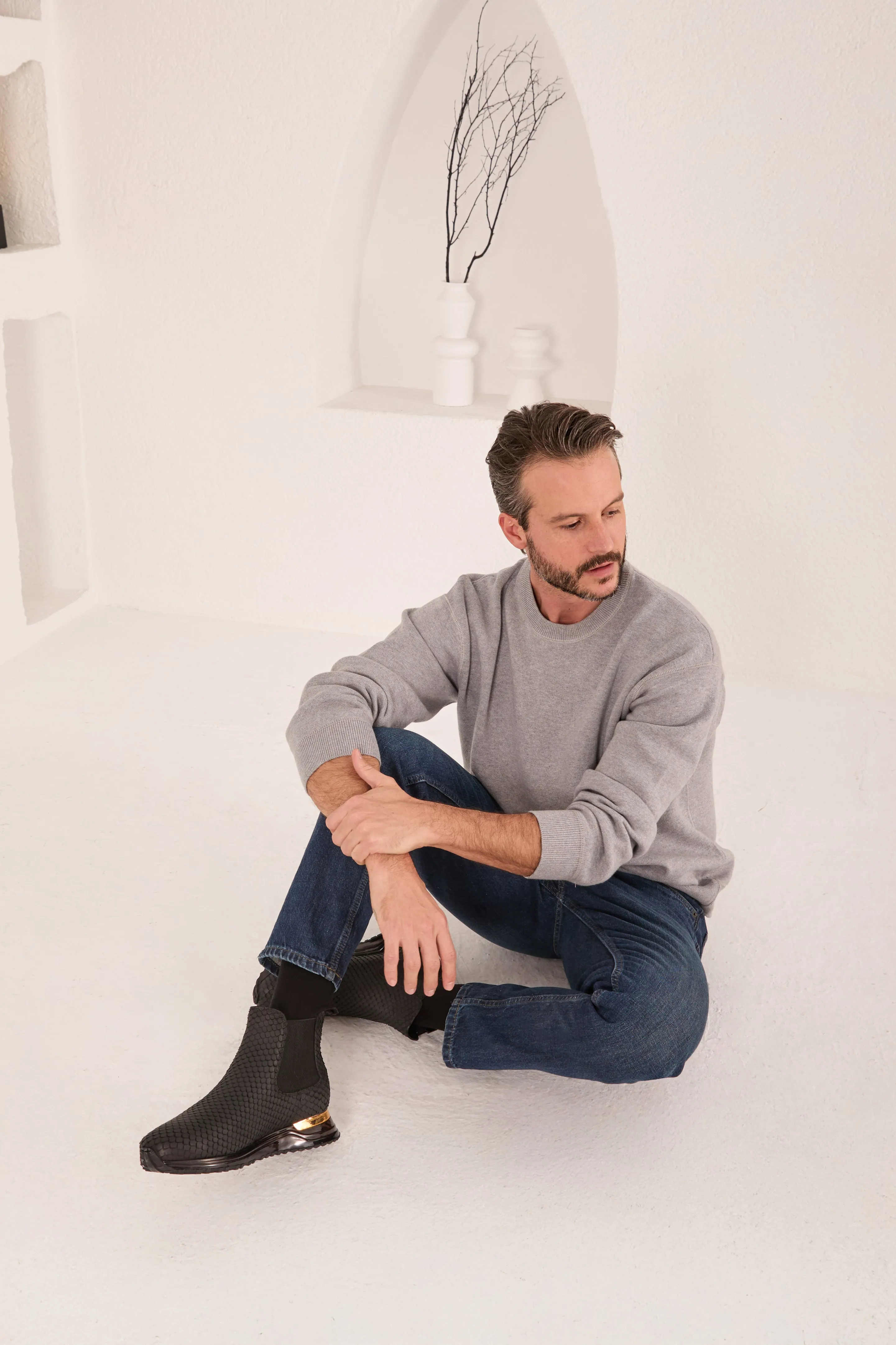 The Panther Black Leather Men Chelsea Boot Kanna Chelsea Boots