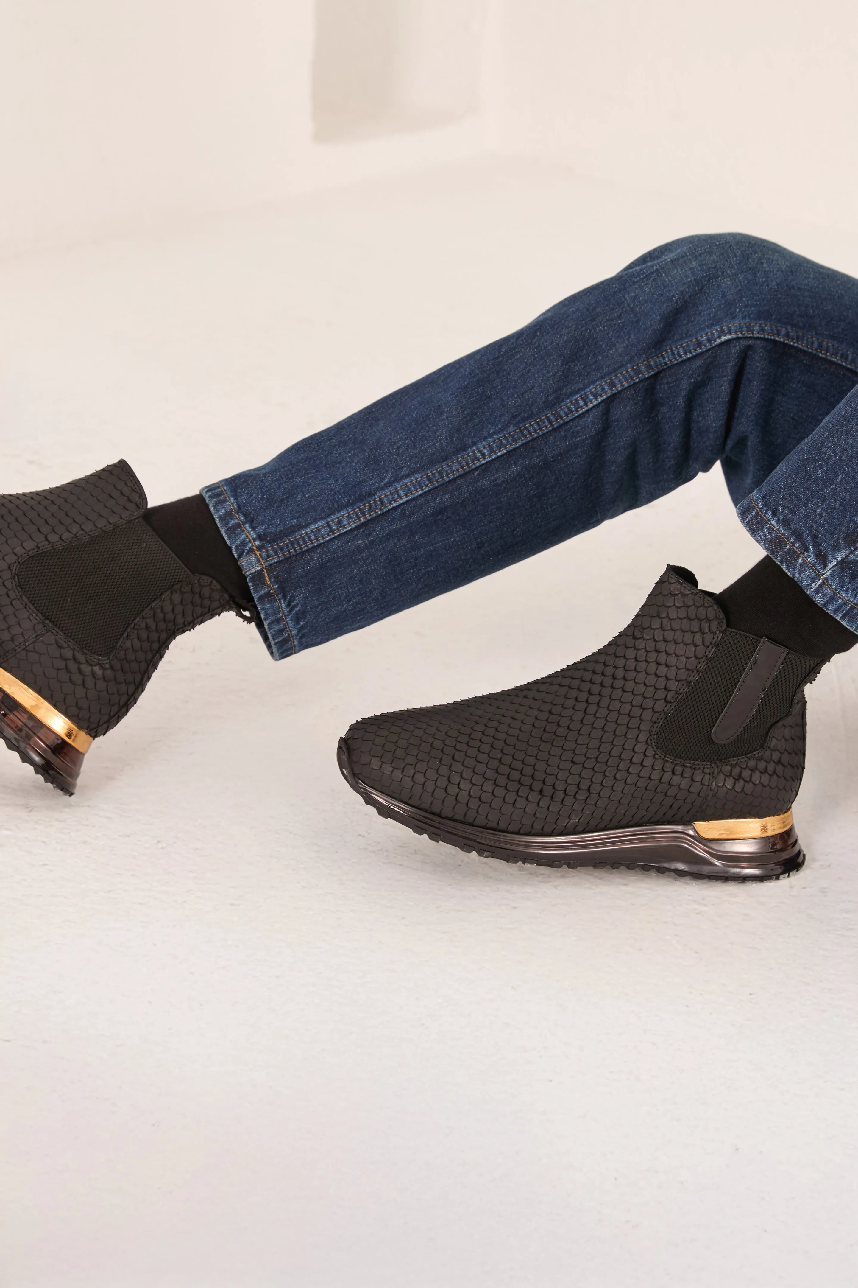 The Panther Black Leather Men Chelsea Boot Chelsea Boots Men Leather