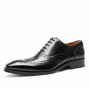 West Louis Formal Genuine Leather Business-Men Brogue Oxford Shoes Zapatos Oxford