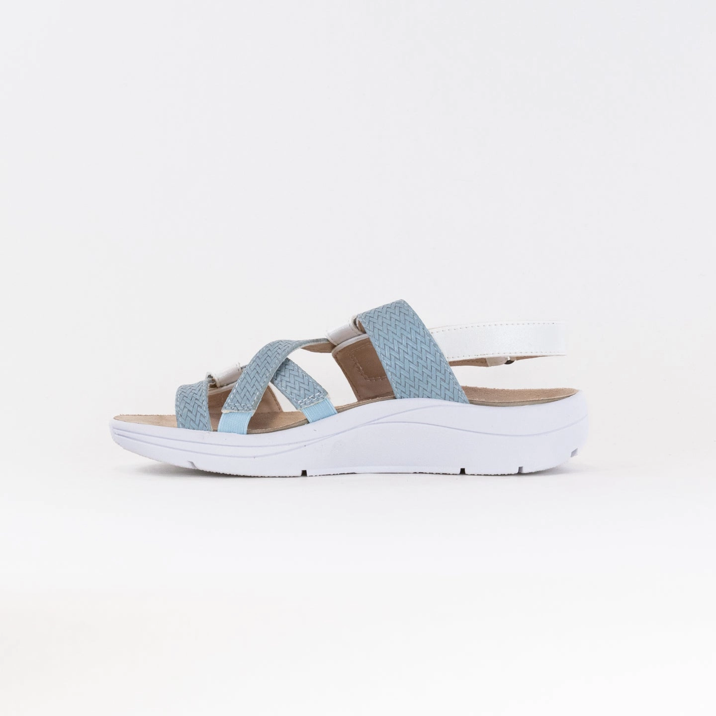 Drew Serenity (Women's) - White/Blue Combo Used Sandals