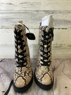 Snakeskin Print Boots Combat Steve Madden, Size 6.5 Boot Socks For Combat Boots