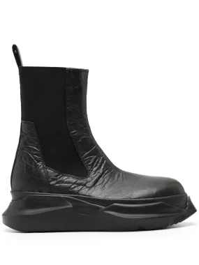 Chelsea Boots With Wide Toe Box Beatle Abstract crinkled-leather boots