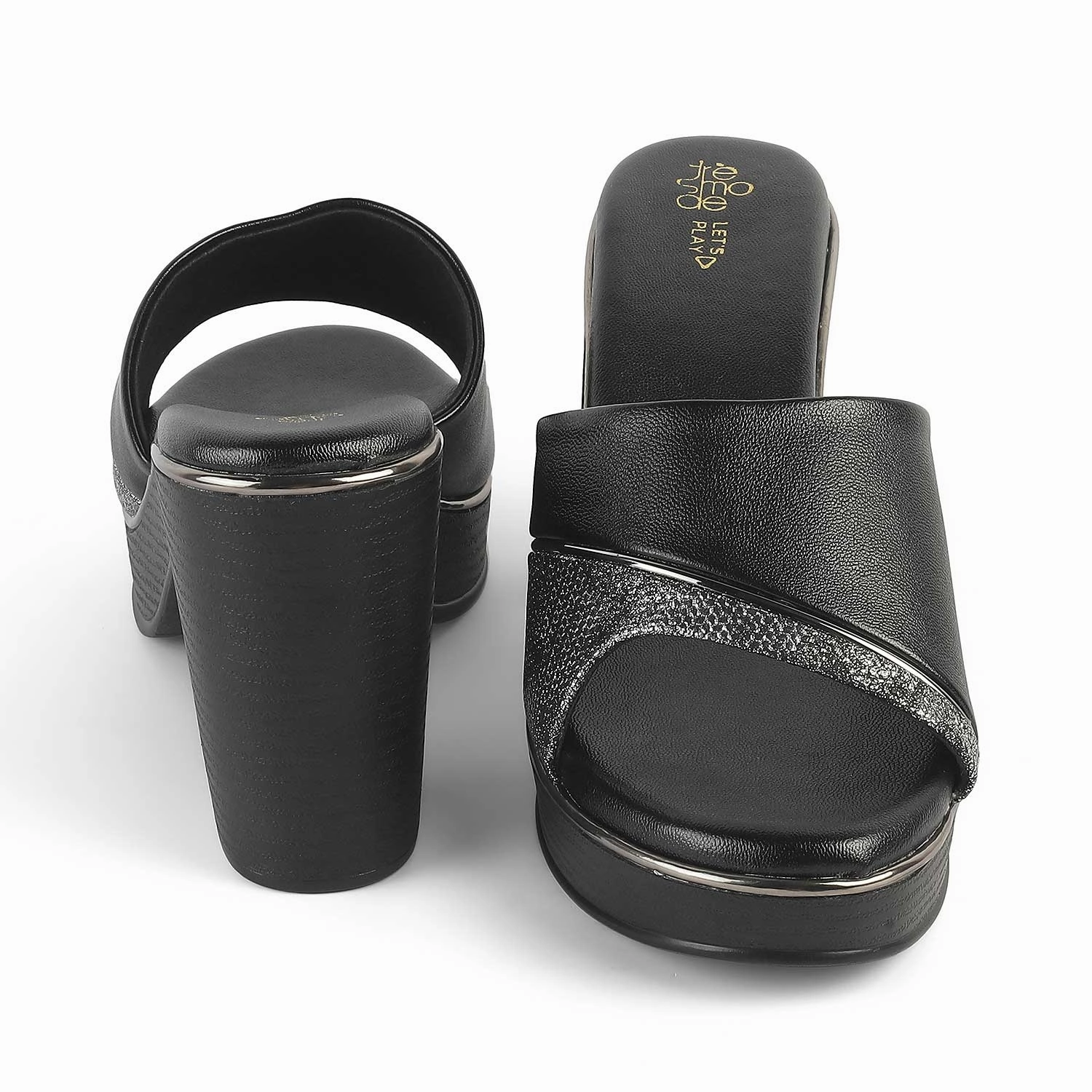 Block Heel Sandals Low Heel Tresmode Rosy Black Women's Dress Block Heel Sandals