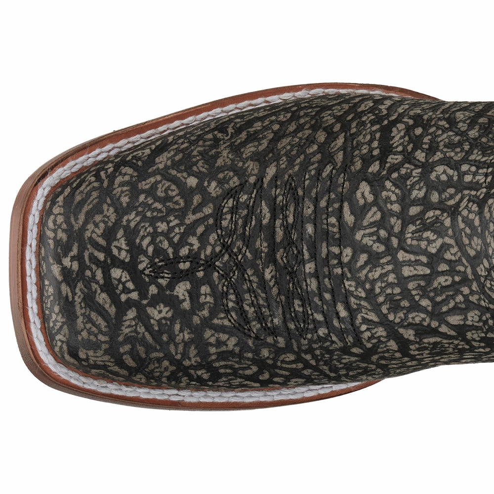 Biker Boots Fynn Embroidery Square Toe Cowboy Boots (Little Kid)