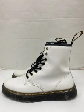 Boots Combat By Dr Martens In White, Size: 8 Designer Combat Boot