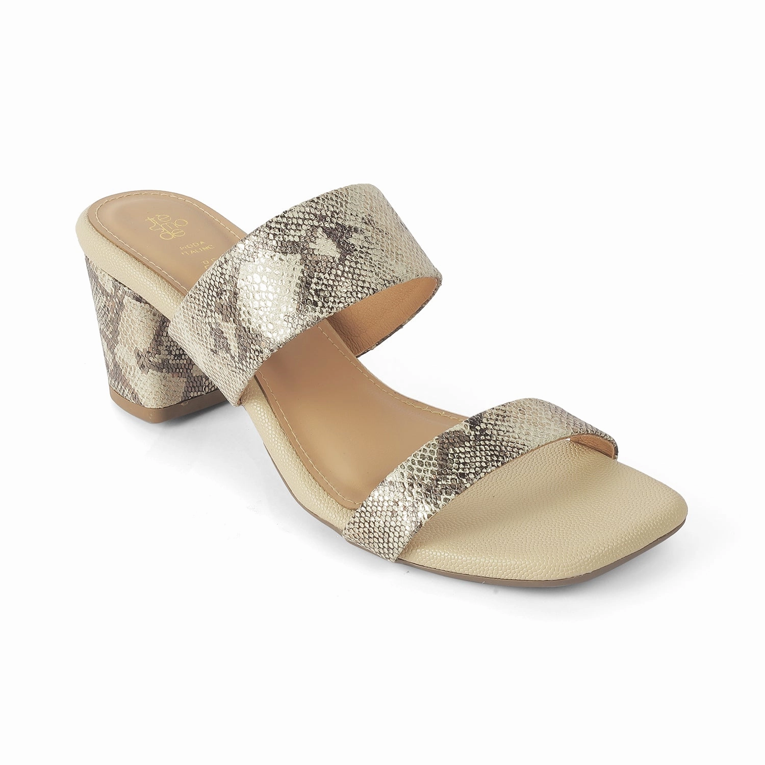 Tresmode Rentu Gold Women's Dress Block Heel Sandals Sandals Uggs