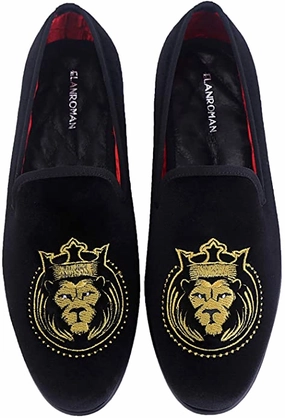 Loafers Bread Twp Pa HIGH QUALITY MEN'S VELVET EMBROIDERED FASHION LOAFERS SHOES.