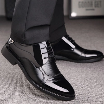 NPEZKGC New Spring Fashion Oxford Business Men Shoes Genuine Leather High Quality Soft Casual Breathable Men's Flats Zip Shoes Park Avenue Oxford