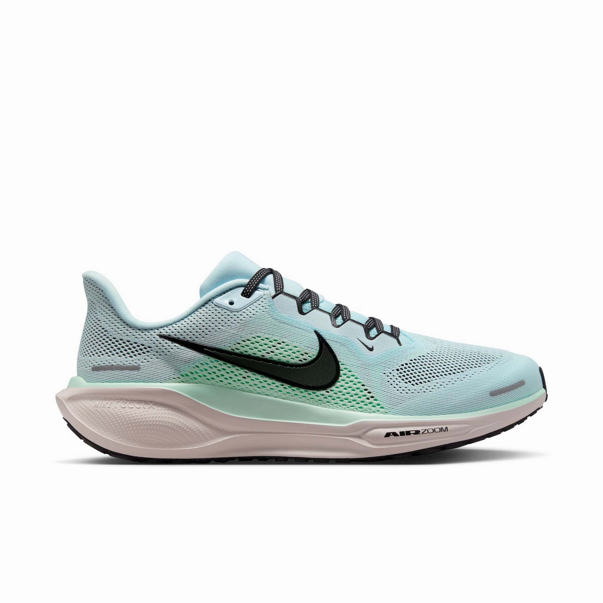 Best Nike Running Shoes Nike | Men's Pegasus 41 Road Running Shoes - Glacier Ice/Black-Mint Foam-Hyper Pink