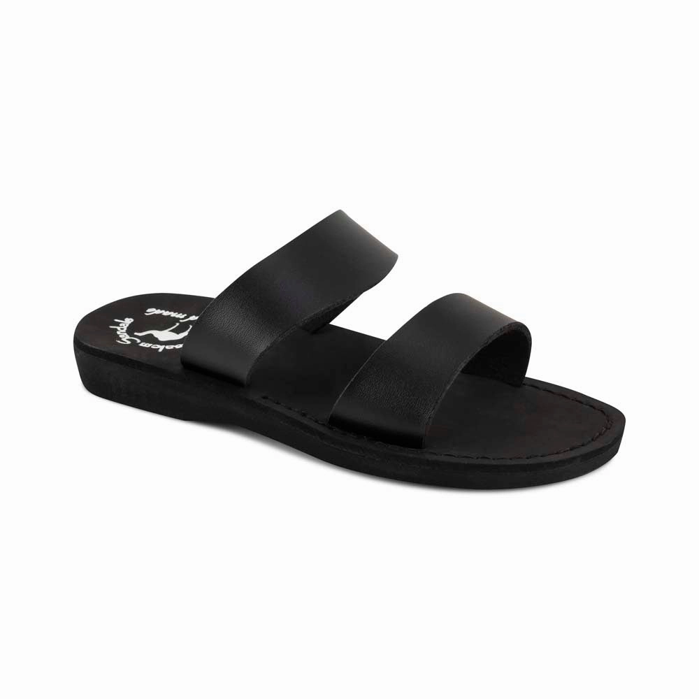 Aviv Vegan - Leather Alternative Sandal | Black Sandals Lucia Spa