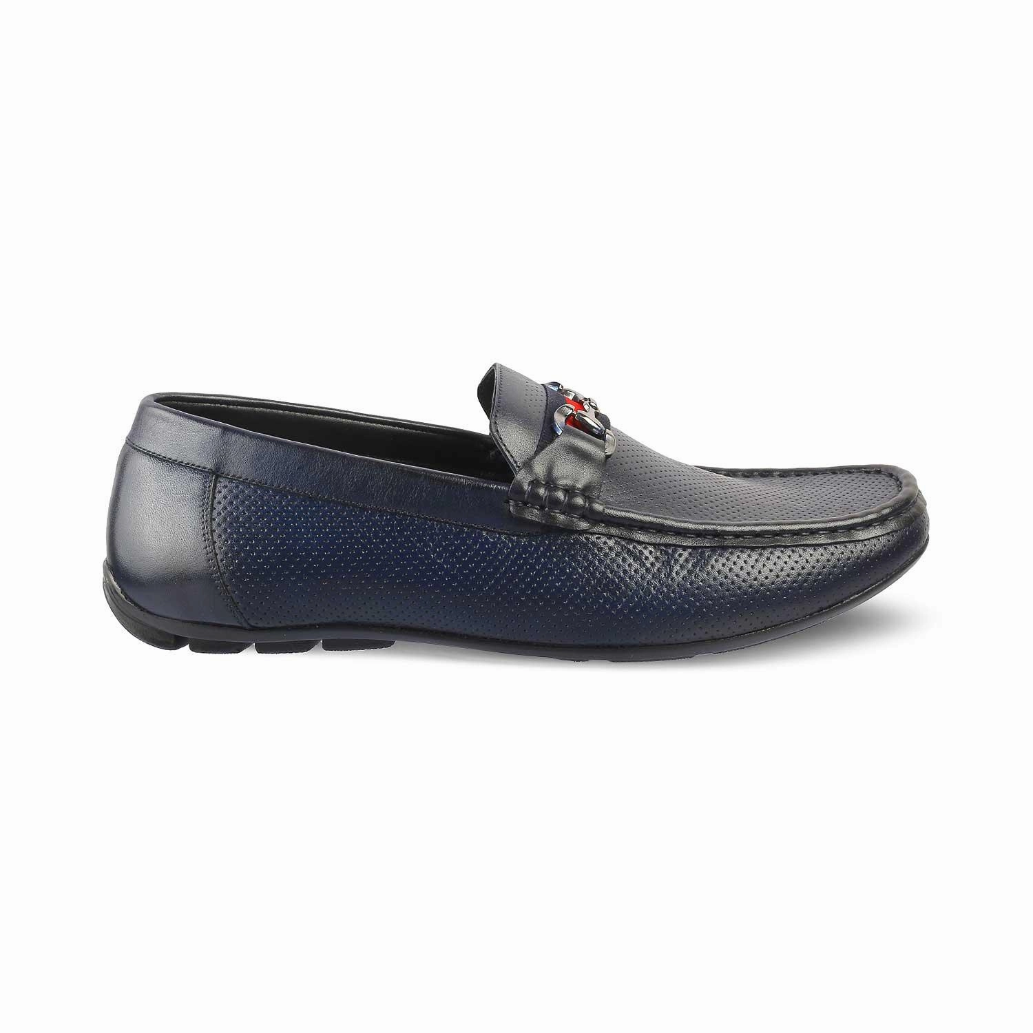 Sketcher Loafers The Rottervam Navy Mens Driving Leather Loafer