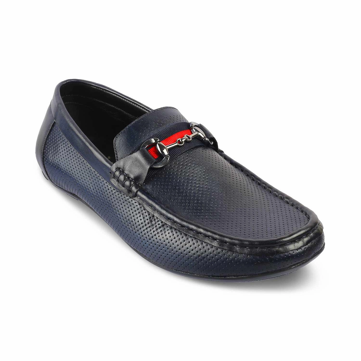 Bow Loafers The Rottervam Navy Mens Driving Leather Loafer