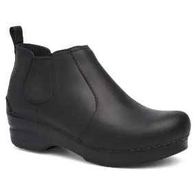 2976 Quad Platform Chelsea Boots Dansko Frankie Black Oiled Boot (Women's)