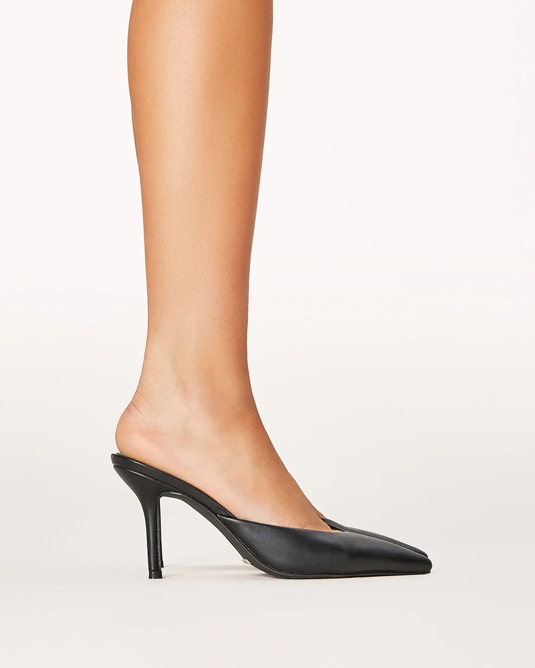 Snakeskin High Heel Shoes KAREY - BLACK