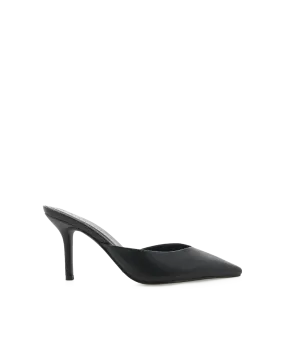 KAREY - BLACK Retro High Heel Sandals