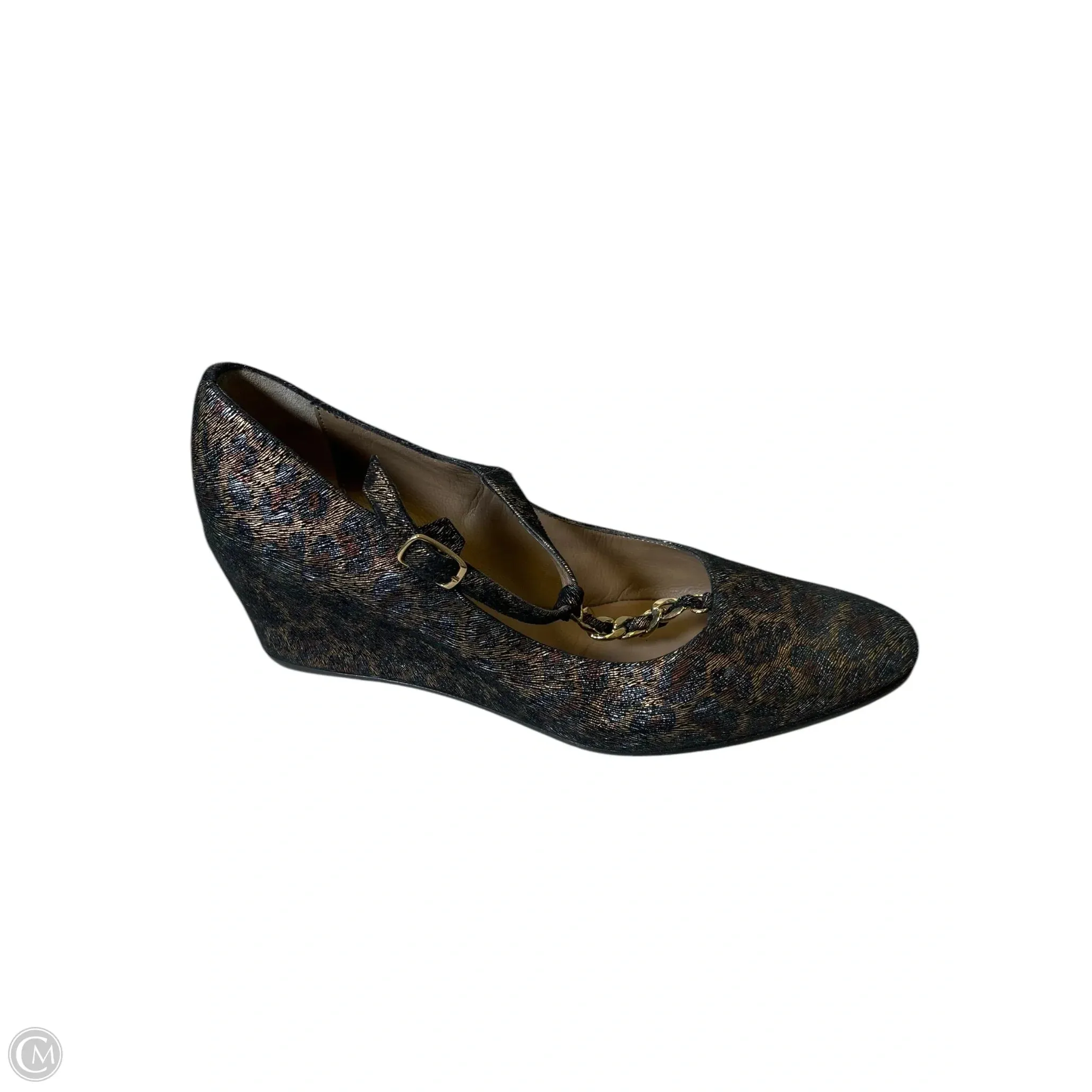 Shoes Heels Wedge By Clothes Mentor In Animal Print, Size: 6 High Heels