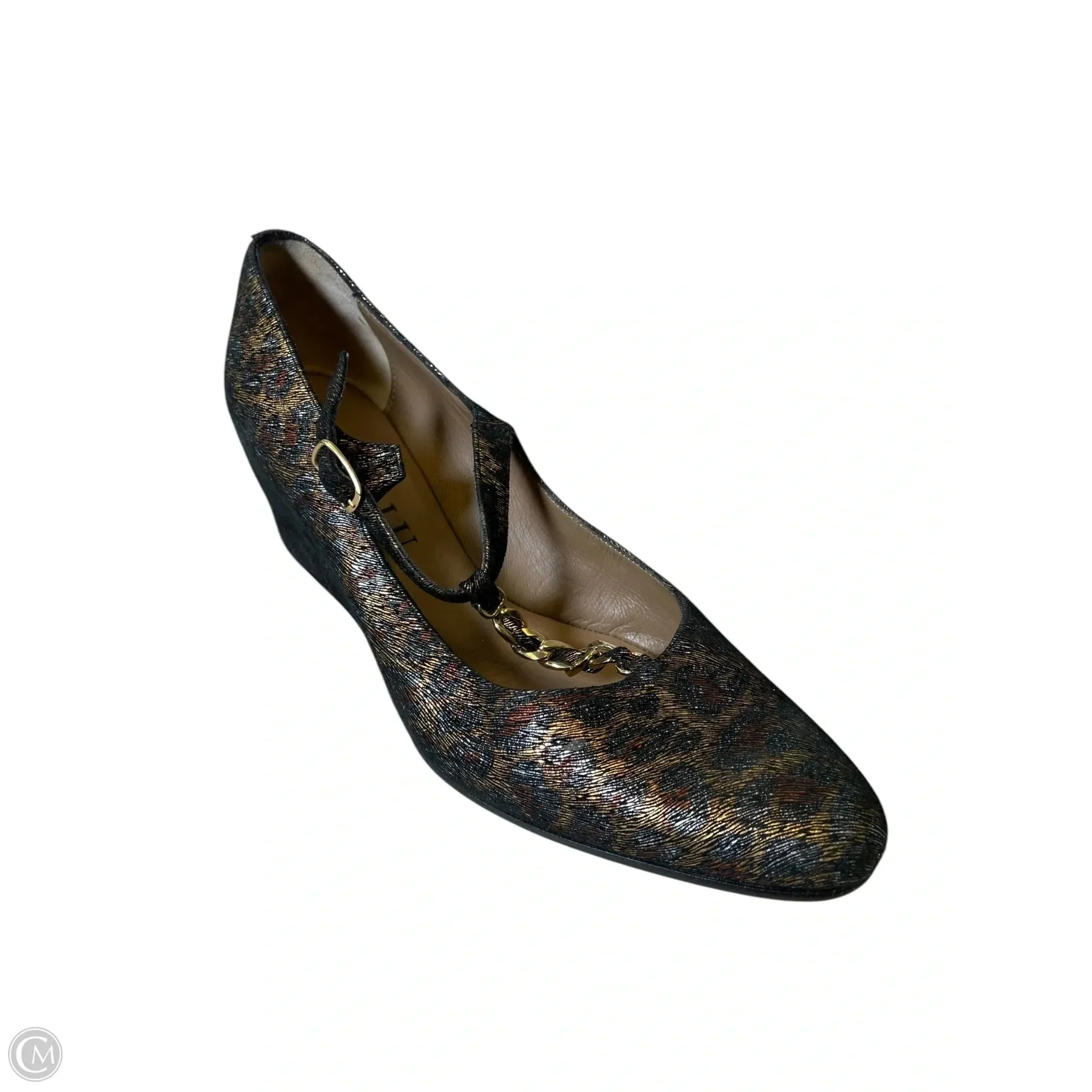 Stylish High Heels Shoes Heels Wedge By Clothes Mentor In Animal Print, Size: 6