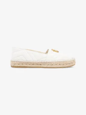 Espadrilles Original Spain Gucci GG Marmont espadrilles White  Leather EU 38 UK 5