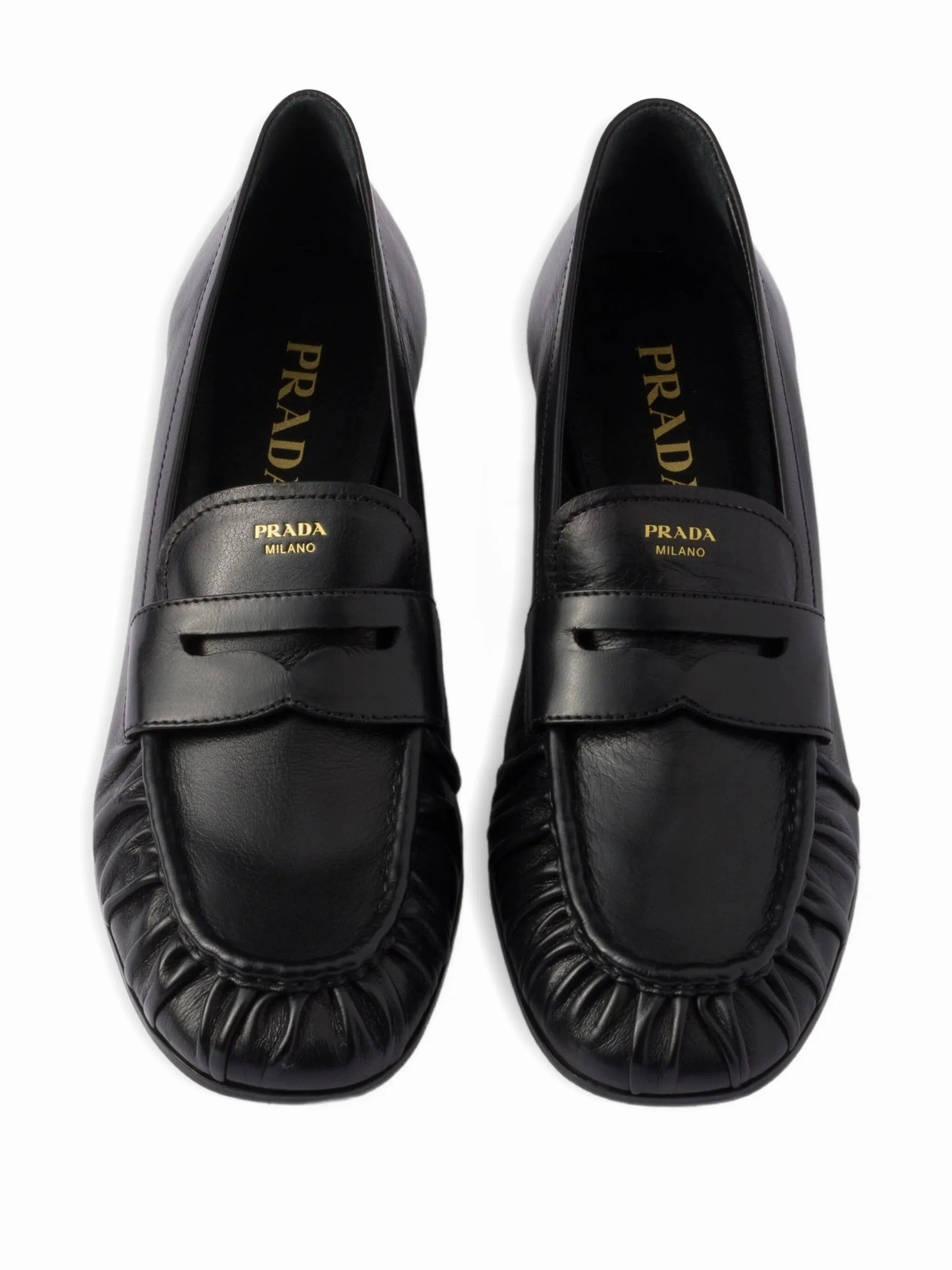 Types Of Loafers pleated leather loafers