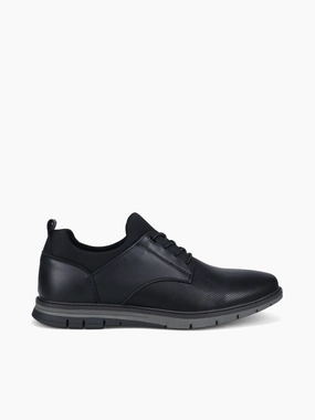Diego Black Eco Leather Wanted Oxfords