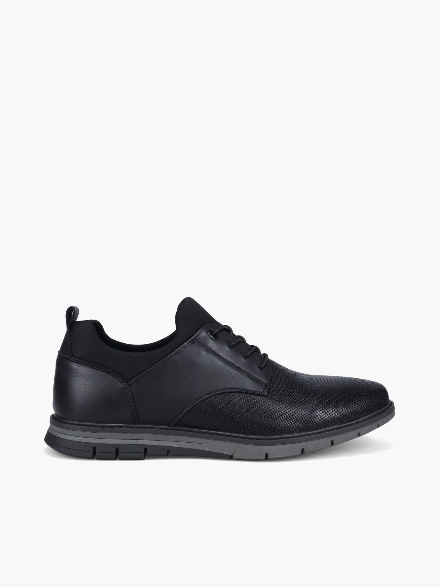 Diego Black Eco Leather Barefoot Oxford Shoes