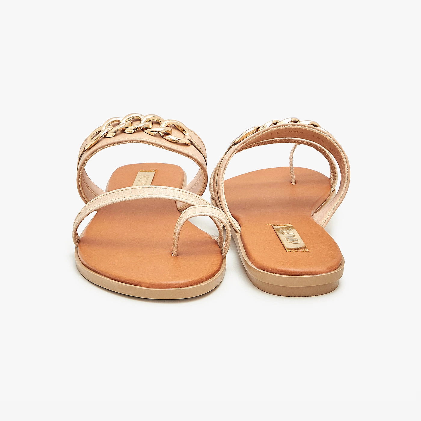 Toe Ring Strappy Slides Mets Slippers