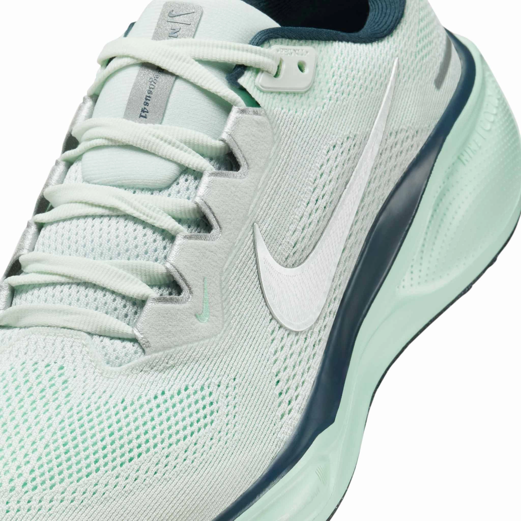 Nike Shoes For Running And Training Nike | Women's Pegasus 41 Road Running Shoes - Ghost Aqua/Metallic Silver-Mint Foam