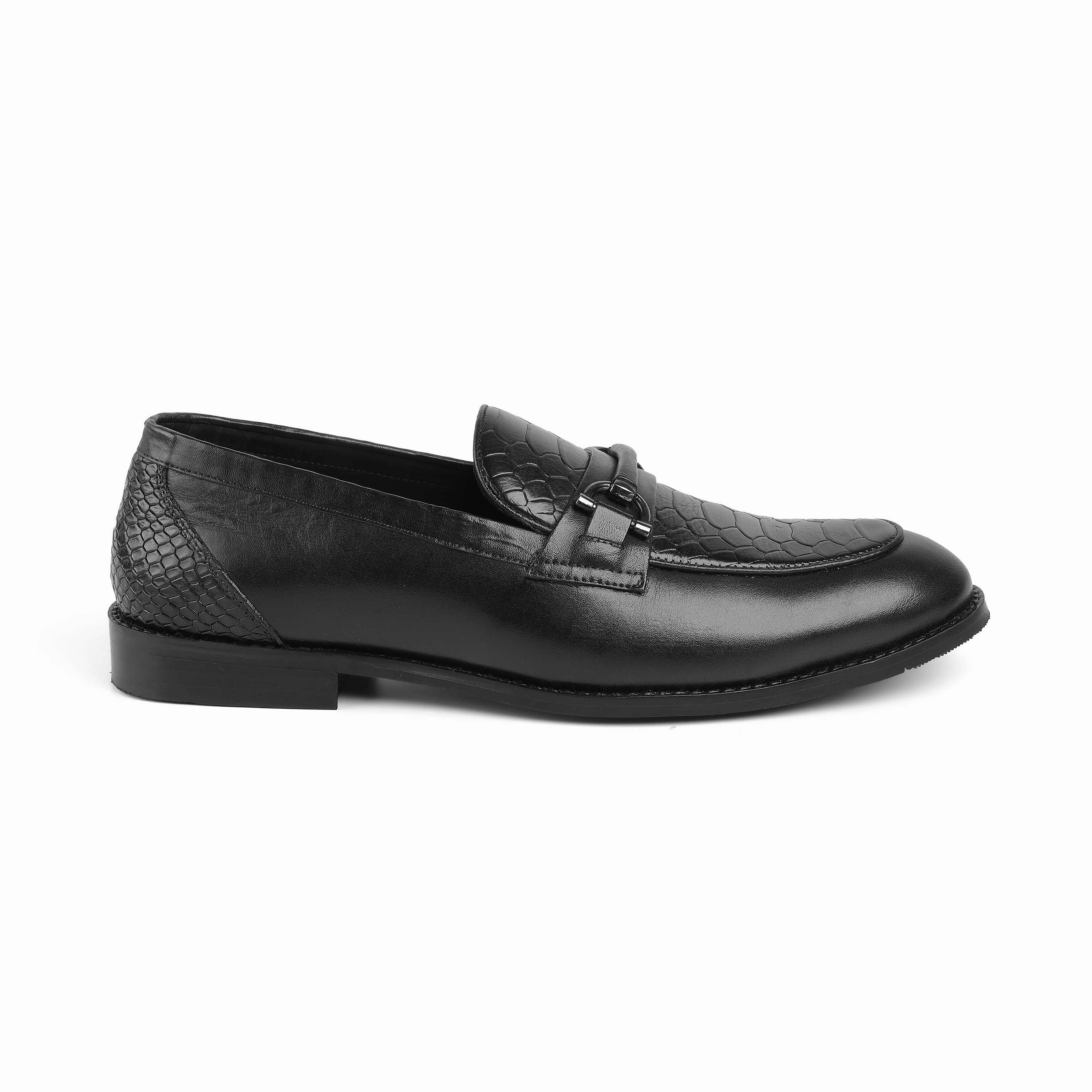 Best Platform Loafers Tresmode Tremso Black Men's Leather Loafers