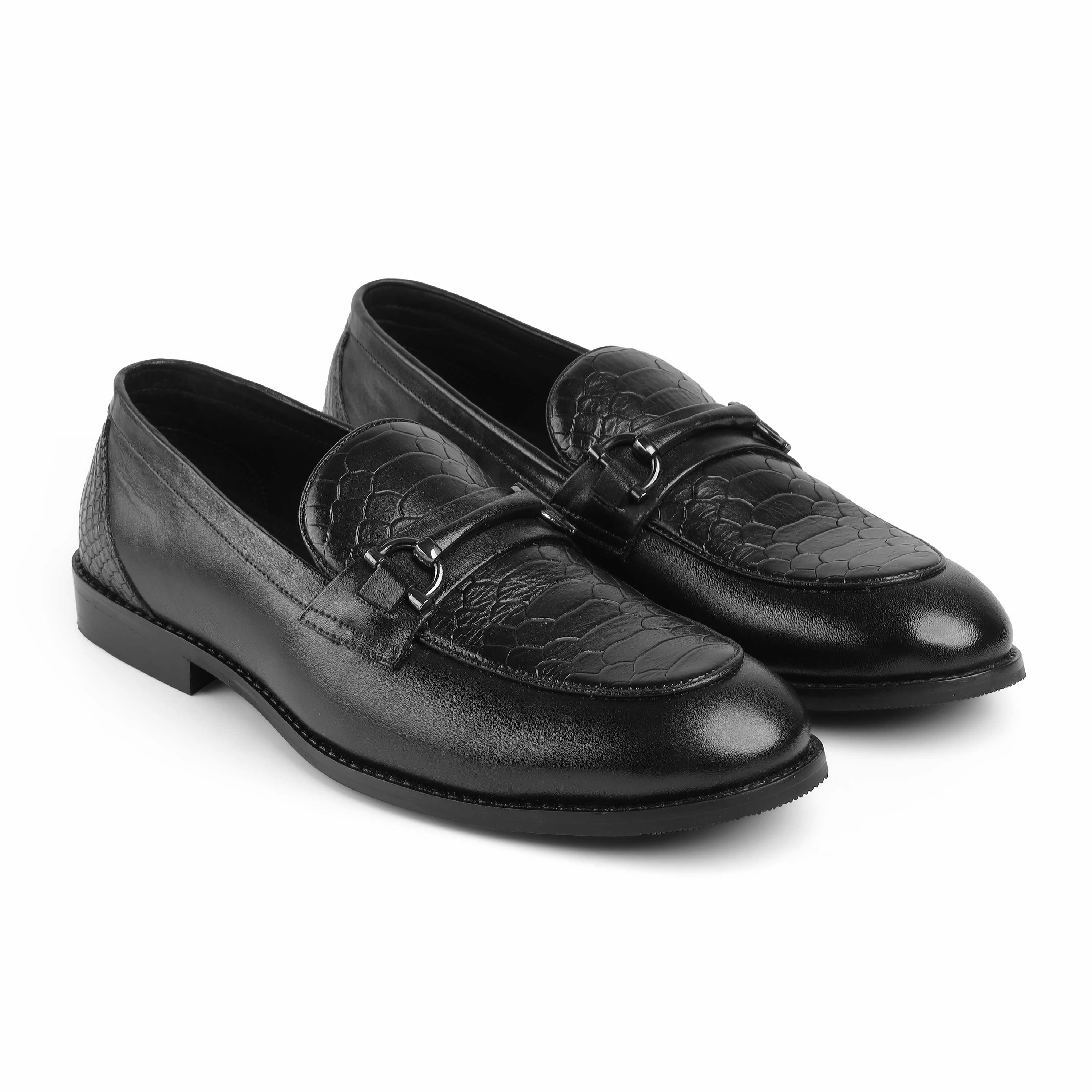 Tresmode Tremso Black Men's Leather Loafers Loafers Best