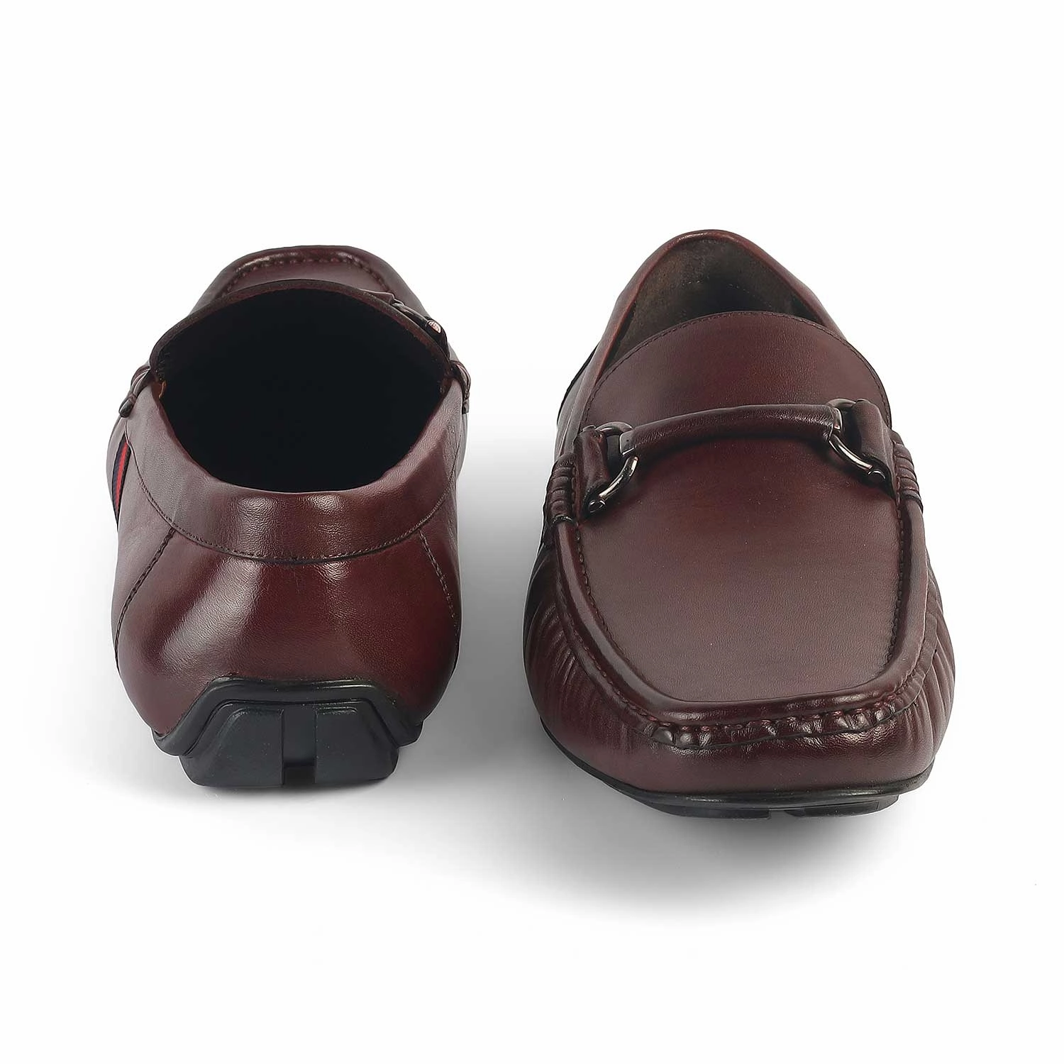 Dresses With Loafers Tresmode Monoco Wine Men's Leather Driving Loafers
