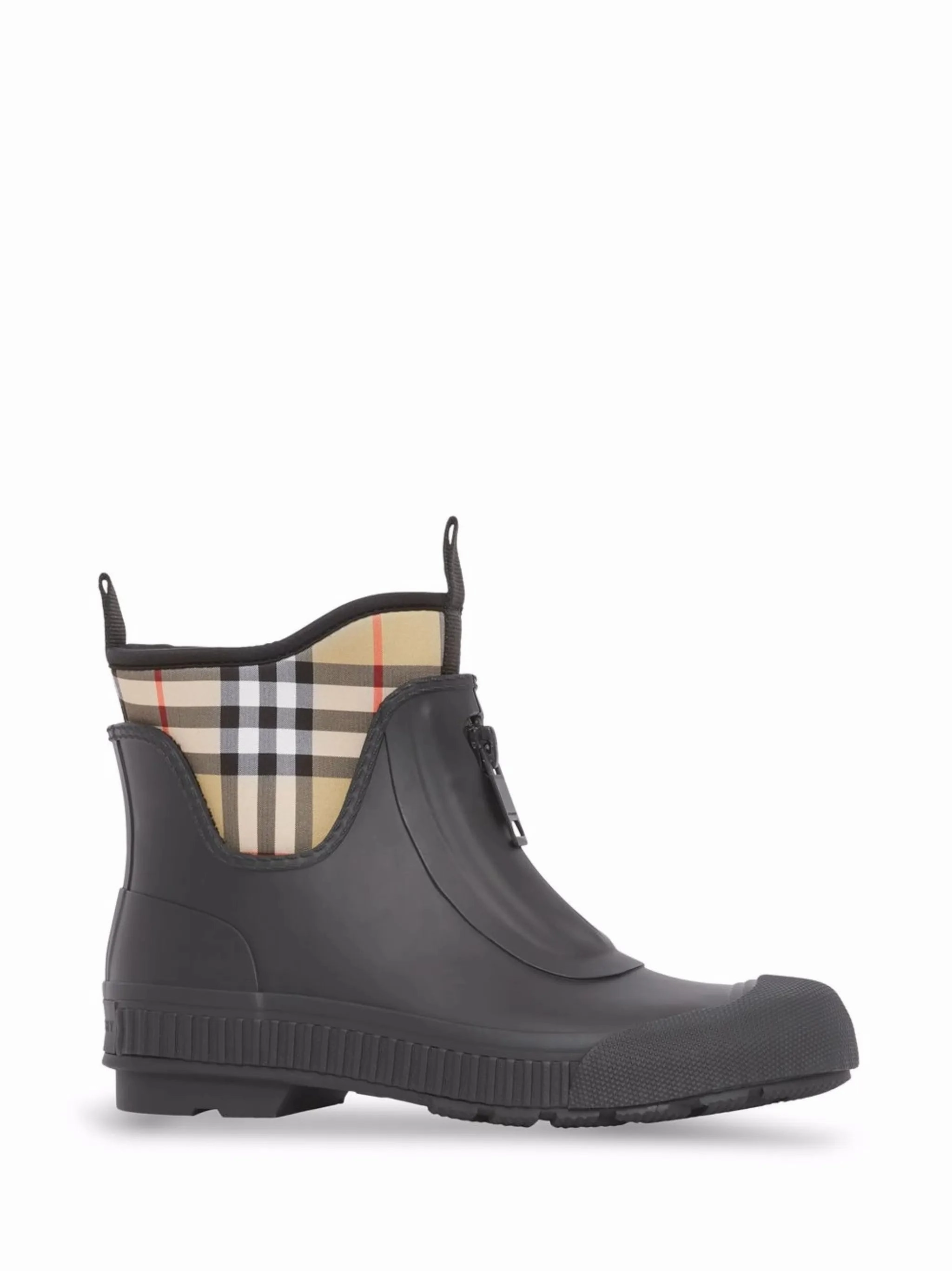 Moretta Ankle Boots check-panel rain boots
