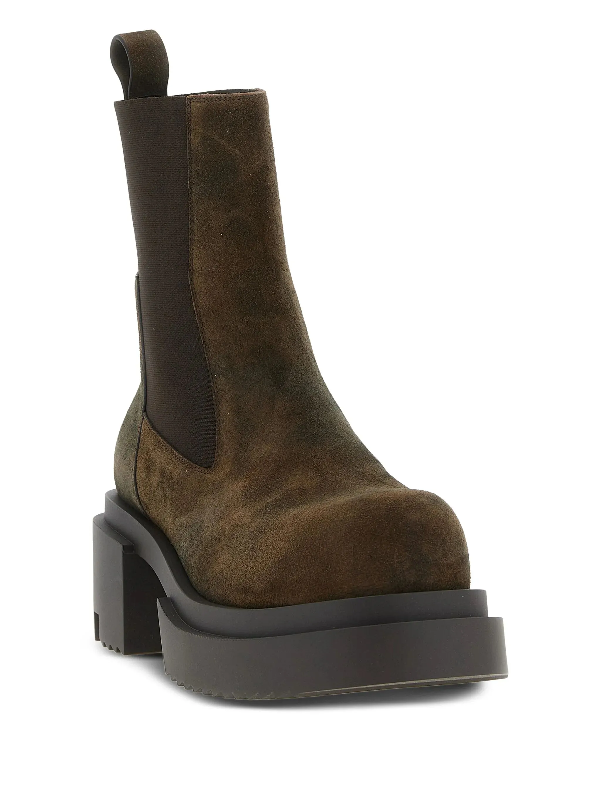 elastic-strap platform boots 2976 Patent Leather Chelsea Boots