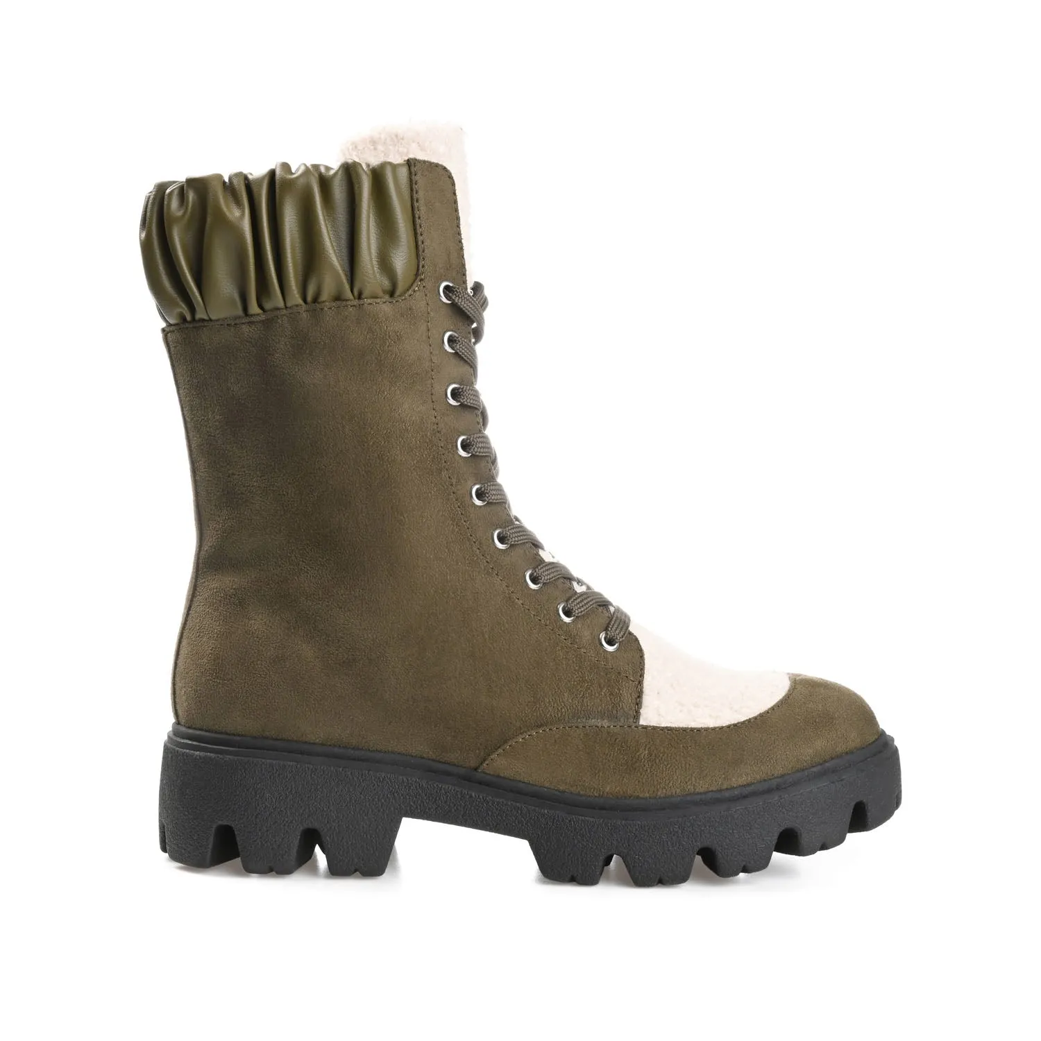 Buckle Lace Up Combat Boots ELINOR - FINAL SALE (NO EXCHANGES)