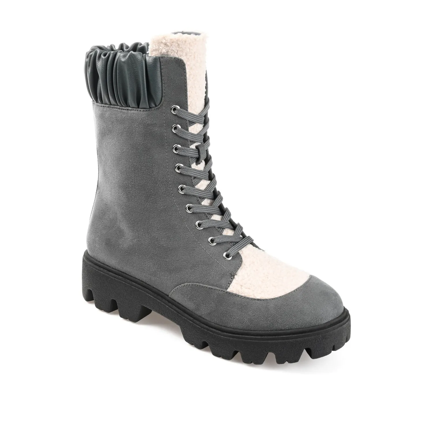 ELINOR - FINAL SALE (NO EXCHANGES) Combat Boots With Roses