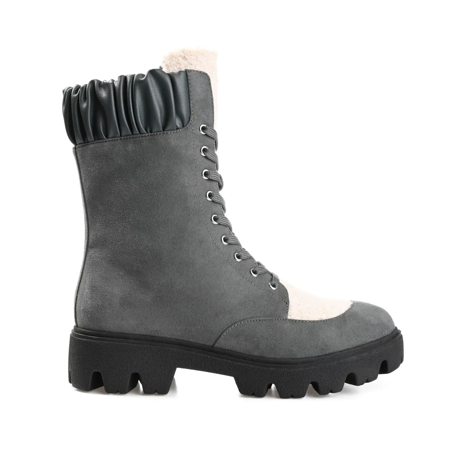 Wide Foot Combat Boots ELINOR - FINAL SALE (NO EXCHANGES)