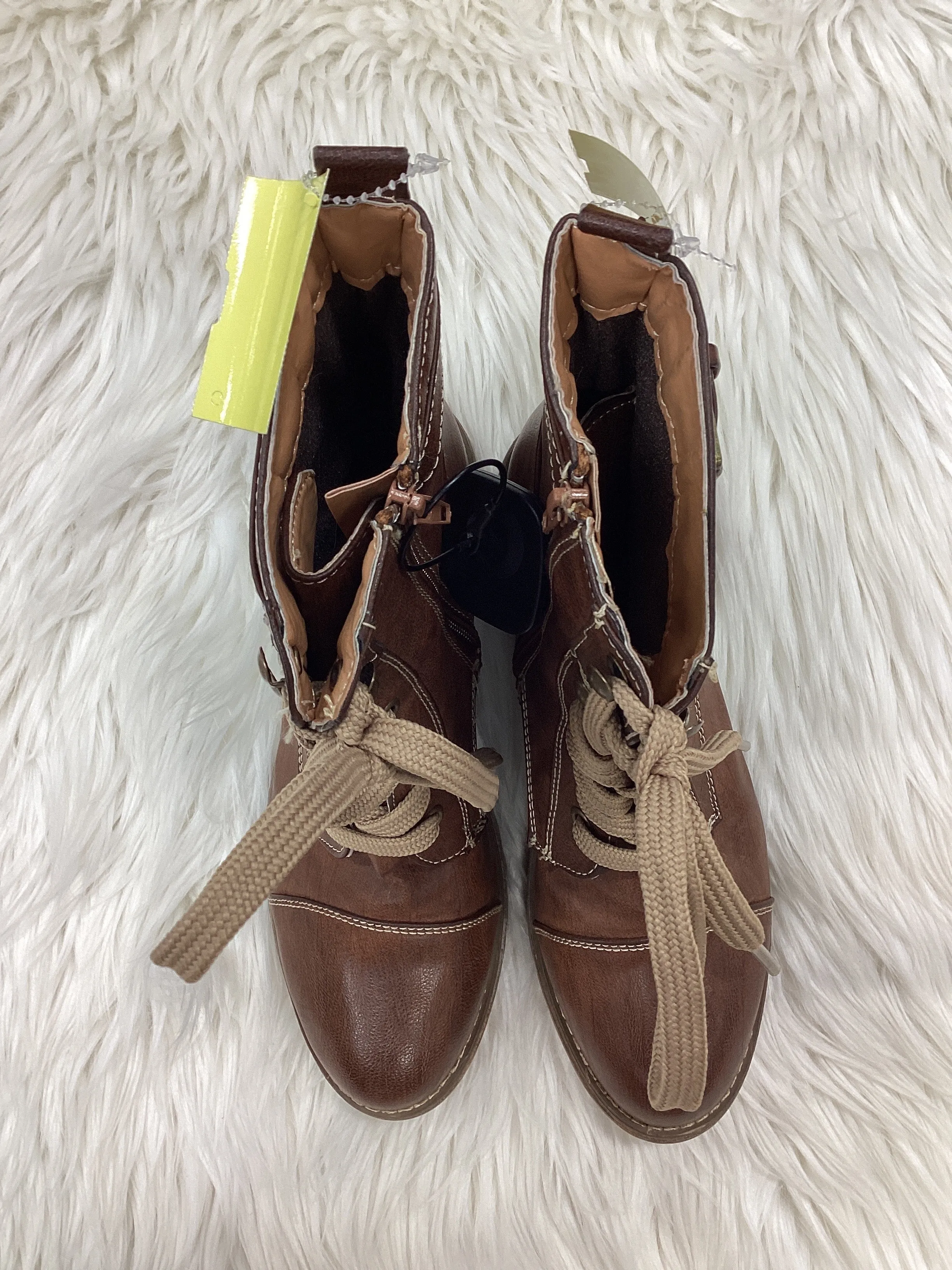 Boots Combat By Cmc In Brown, Size:10 Ww1 Combat Boots