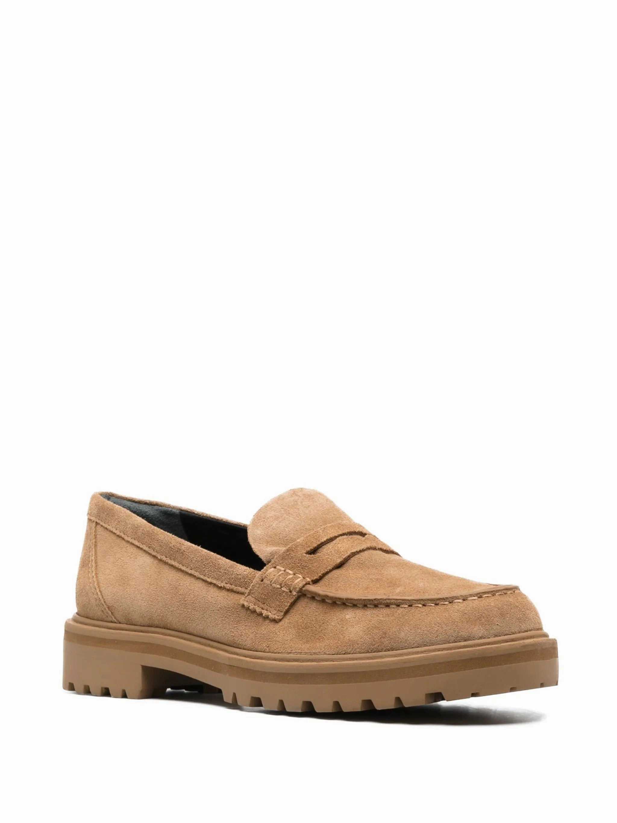 Agathea chunky suede loafers J Crew Loafers