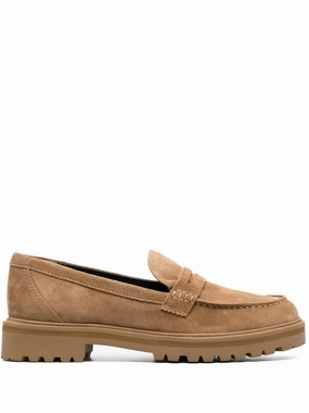 Agathea chunky suede loafers Horse Bit Loafers Market