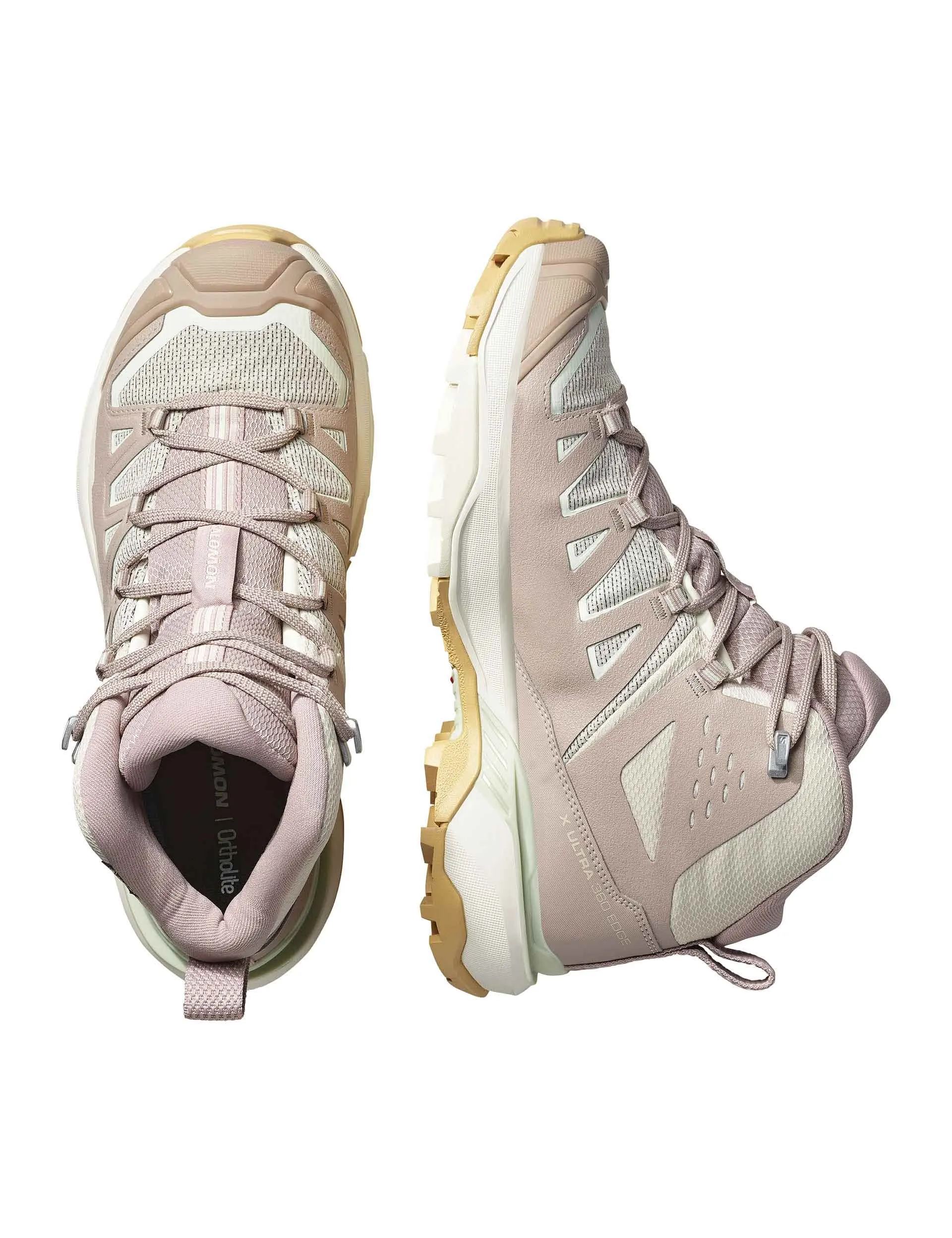 Sneaker Hiking Boots X Ultra 360 Edge Mid Gore-Tex - Rainy Day/Etherea/Canary Green