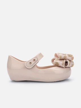 Mini Melissa Girls Ultragirl Sweet Shoes in Beige Shoes Under 80
