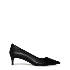 Michael Michael Kors  Alina Kitten Heels Black Mule High Heels