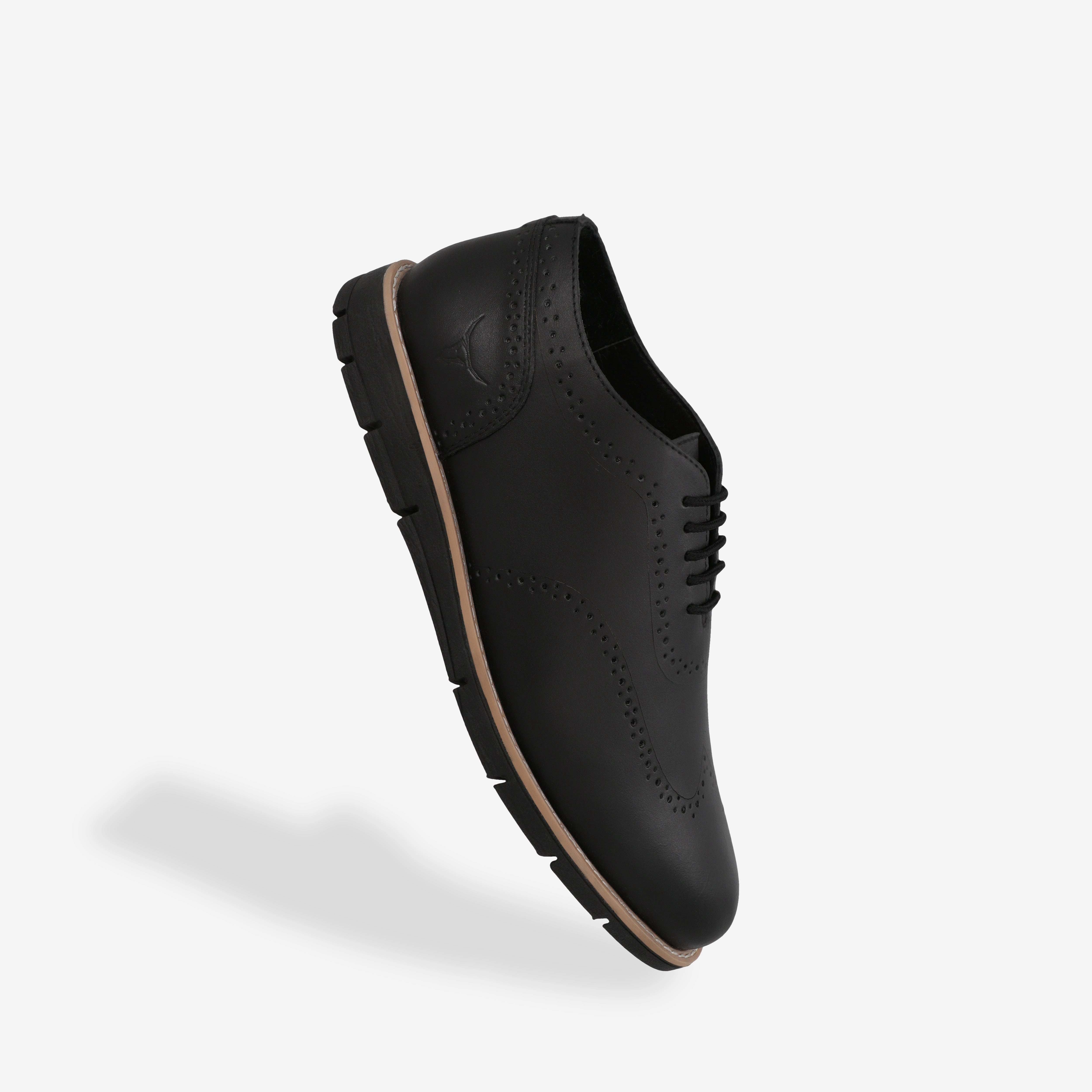 Buzz 5i Grizzly Leather Platform Oxfords Fadano - VentureFlex Men's Wingtip Oxfords Black