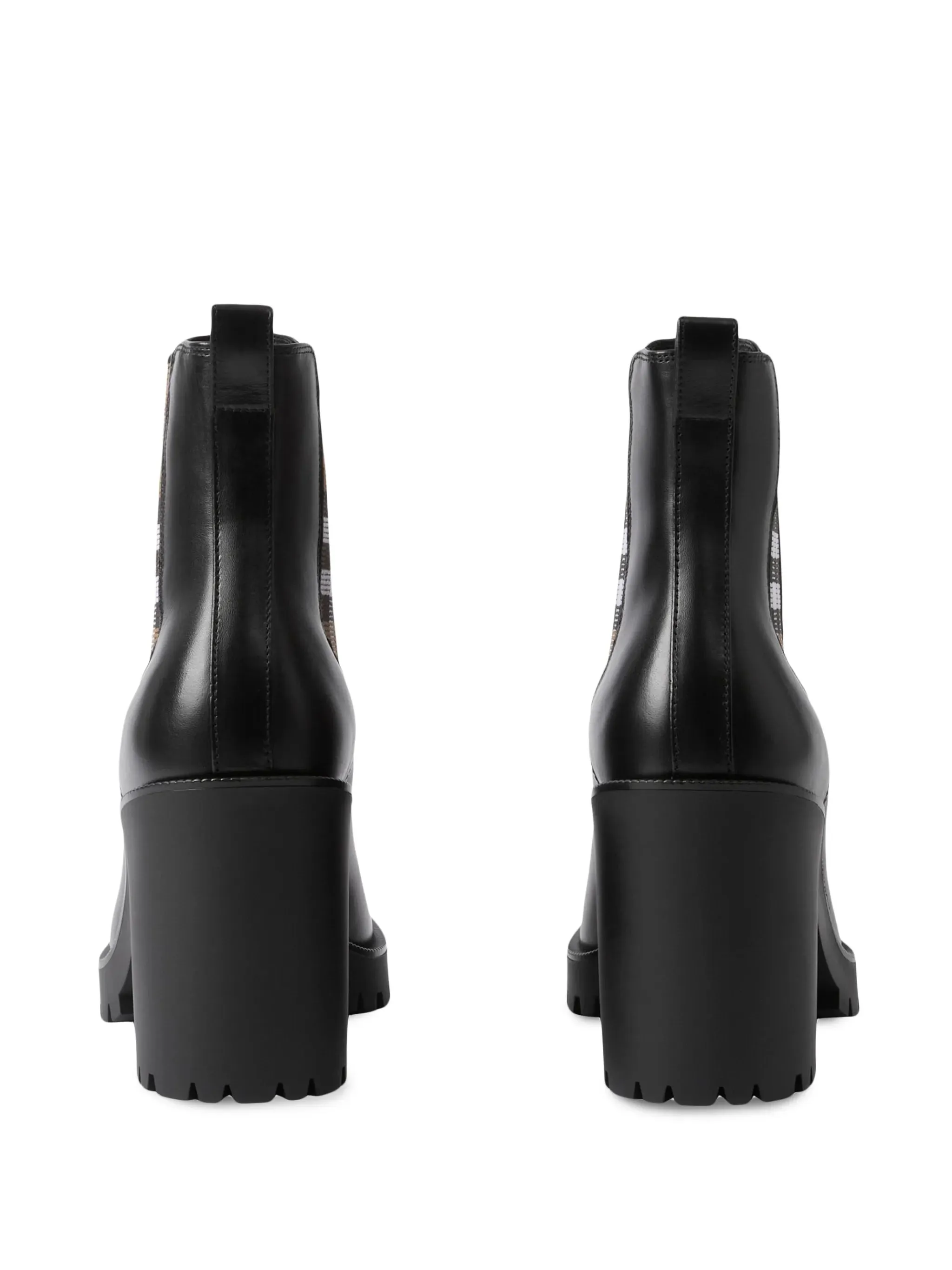 Best White Chelsea Boots checkered panel Chelsea boots