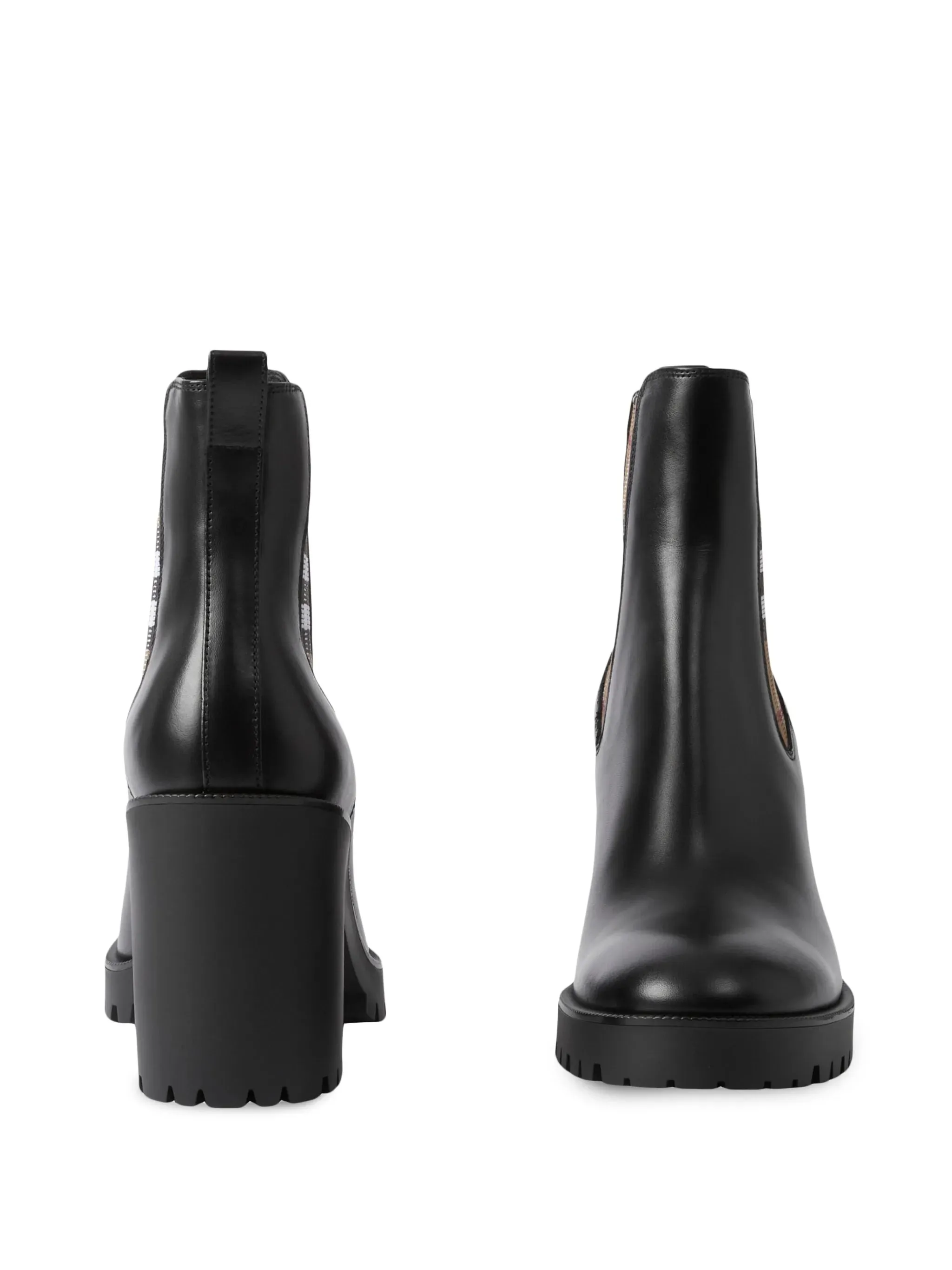 checkered panel Chelsea boots Chelsea Boots Height