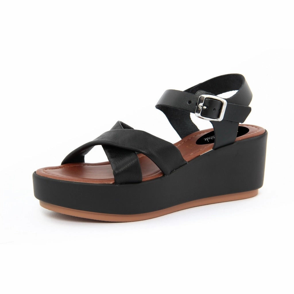 Fashion Attitude Women Sandals FAME23_NAPOLI Brown Leather Sandals