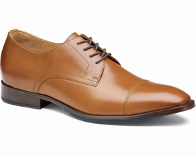 Oxfords Brown J&M Richland Captoe in Tan